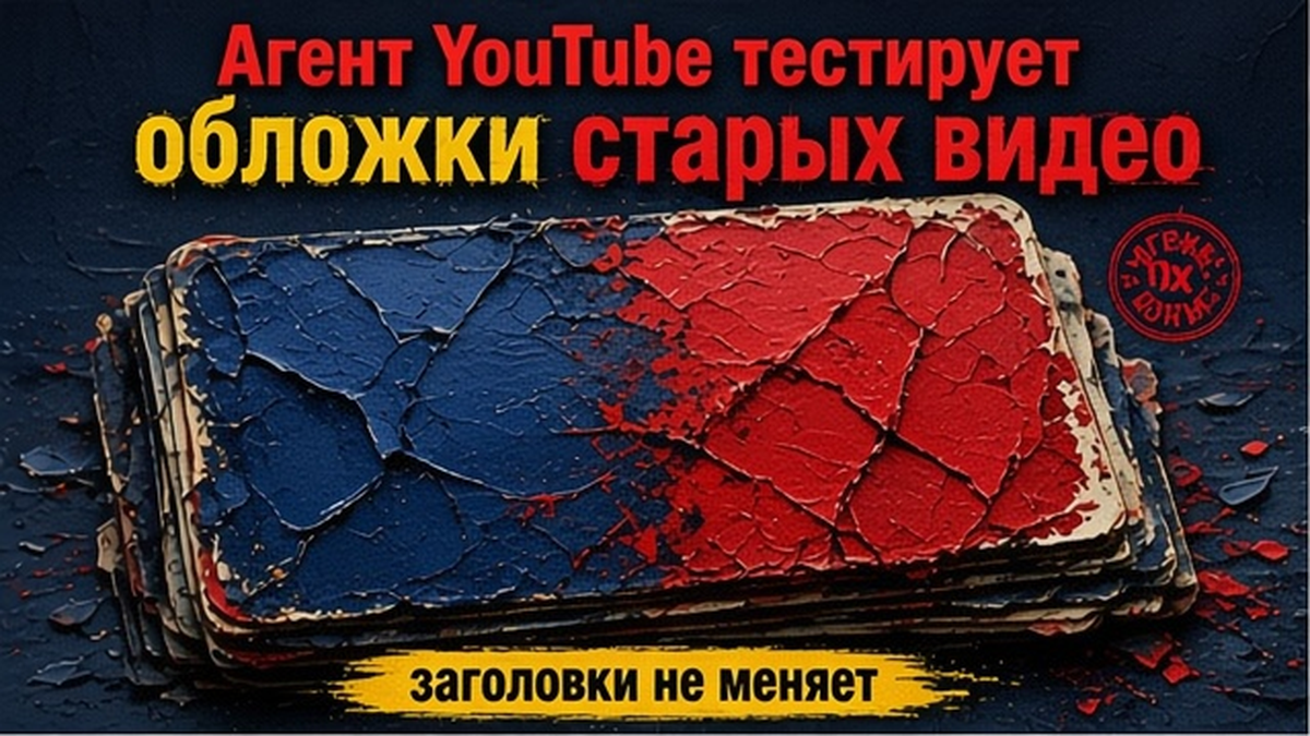 Иллюстрация: агент YouTube тестирует обложки старых видео